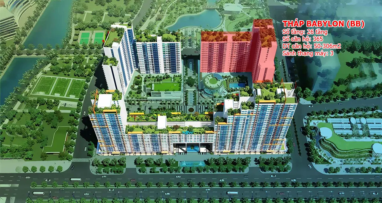Tháp Babylon New City Thủ Thiêm - văn phòng kinh doanh dự án