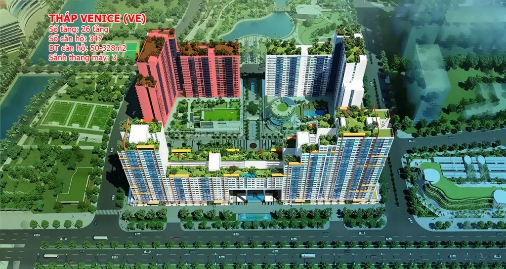 Tháp Venice cao 26 tầng