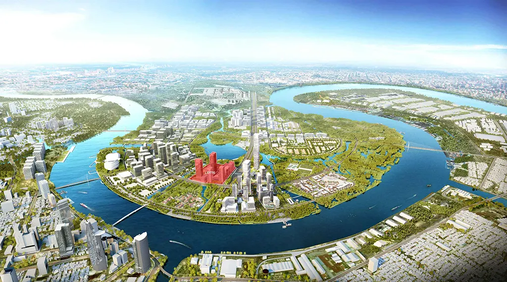 Bản đồ vị trí dự án trong khu đô thị mới Thủ Thiêm