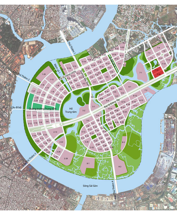 Bản đồ vị trí New City Thủ Thiêm Bản đồ vị trí New City Thủ Thiêm