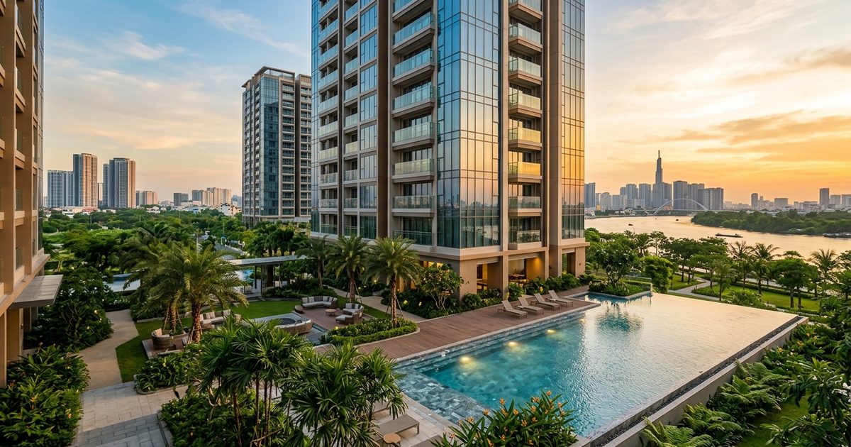 Cho Thuê Căn Hộ New City Thủ Thiêm 1 Phòng Ngủ Full Nội Thất Cao Cấp