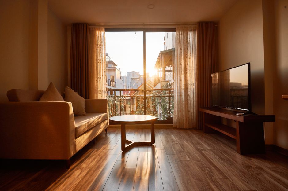 New City Thủ Thiêm — apartment living room furnished Vietnam
